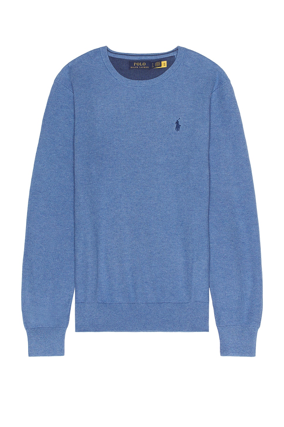 Image 1 of Polo Ralph Lauren Long Sleeve Sweater in Blue Stone Heather