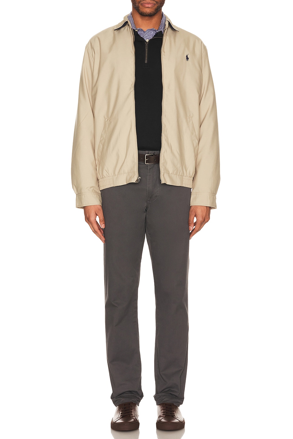 Image 1 of Polo Ralph Lauren Bi-Swing Windbreaker Jacket in Khaki