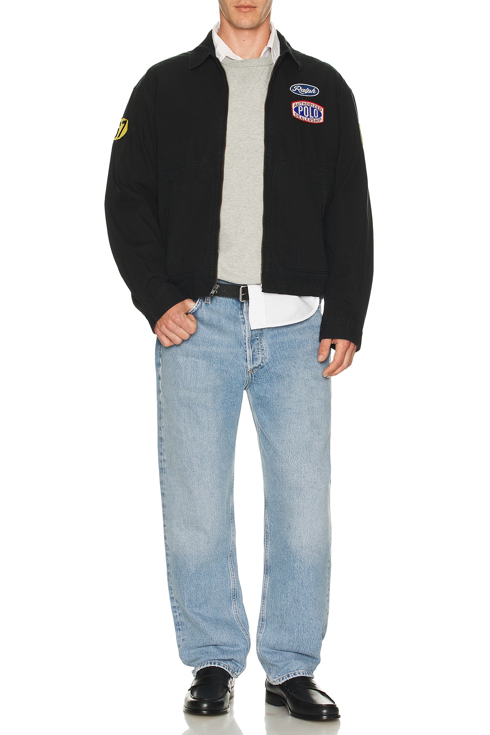 Image 1 of Polo Ralph Lauren Cotton Canvas Lingmoor F1 Windbreaker in Black