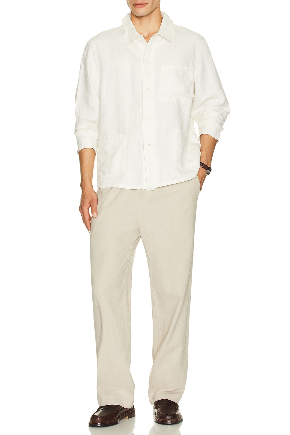 Image 1 of Polo Ralph Lauren Chore Jacket in Antique Cream