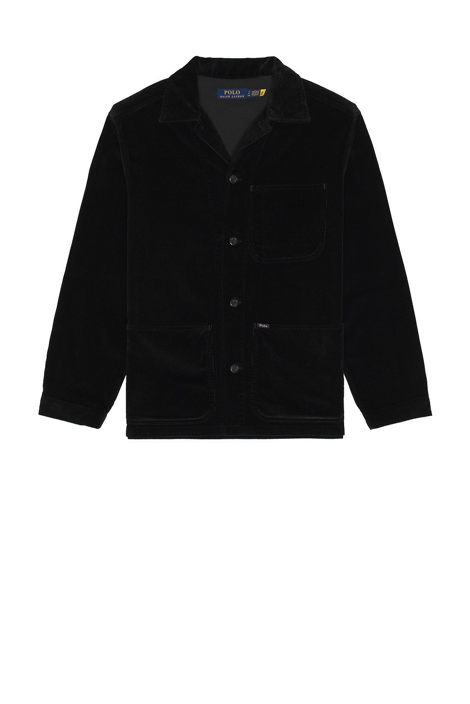 Image 1 of Polo Ralph Lauren Wale Corduroy Barton Overshirt in Black