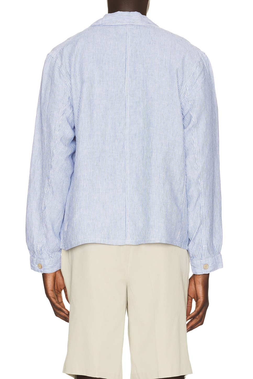 Polo Ralph Lauren Slubby Linen Striped Chore Overshirt | Thumbnail 2 Polo Ralph Lauren Slubby Linen Striped Chore Overshirt | Thumbnail 2