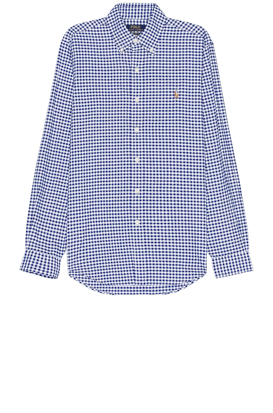 Image 1 of Polo Ralph Lauren Oxford Sport Shirt in Blue & White Gingham