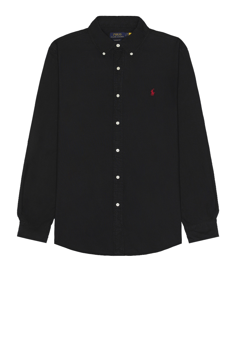 Image 1 of Polo Ralph Lauren Garment Dyed Oxford Shirt in Black