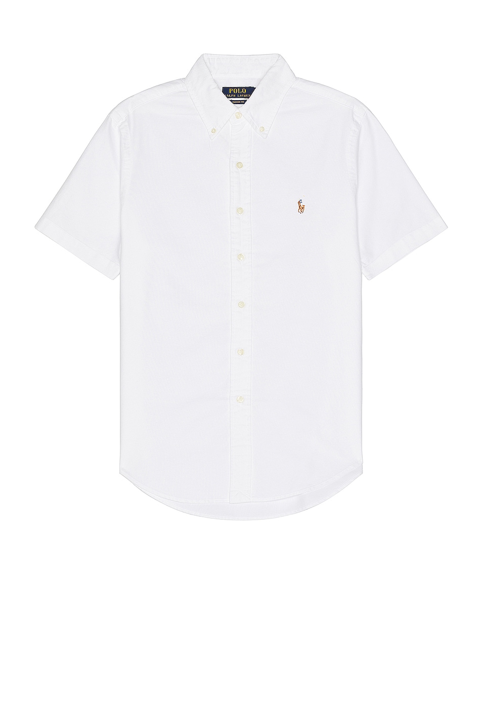 Image 1 of Polo Ralph Lauren Oxford Short Sleeve Shirt in White