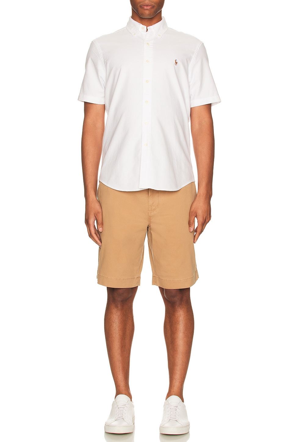 Image 1 of Polo Ralph Lauren Oxford Short Sleeve Shirt in White