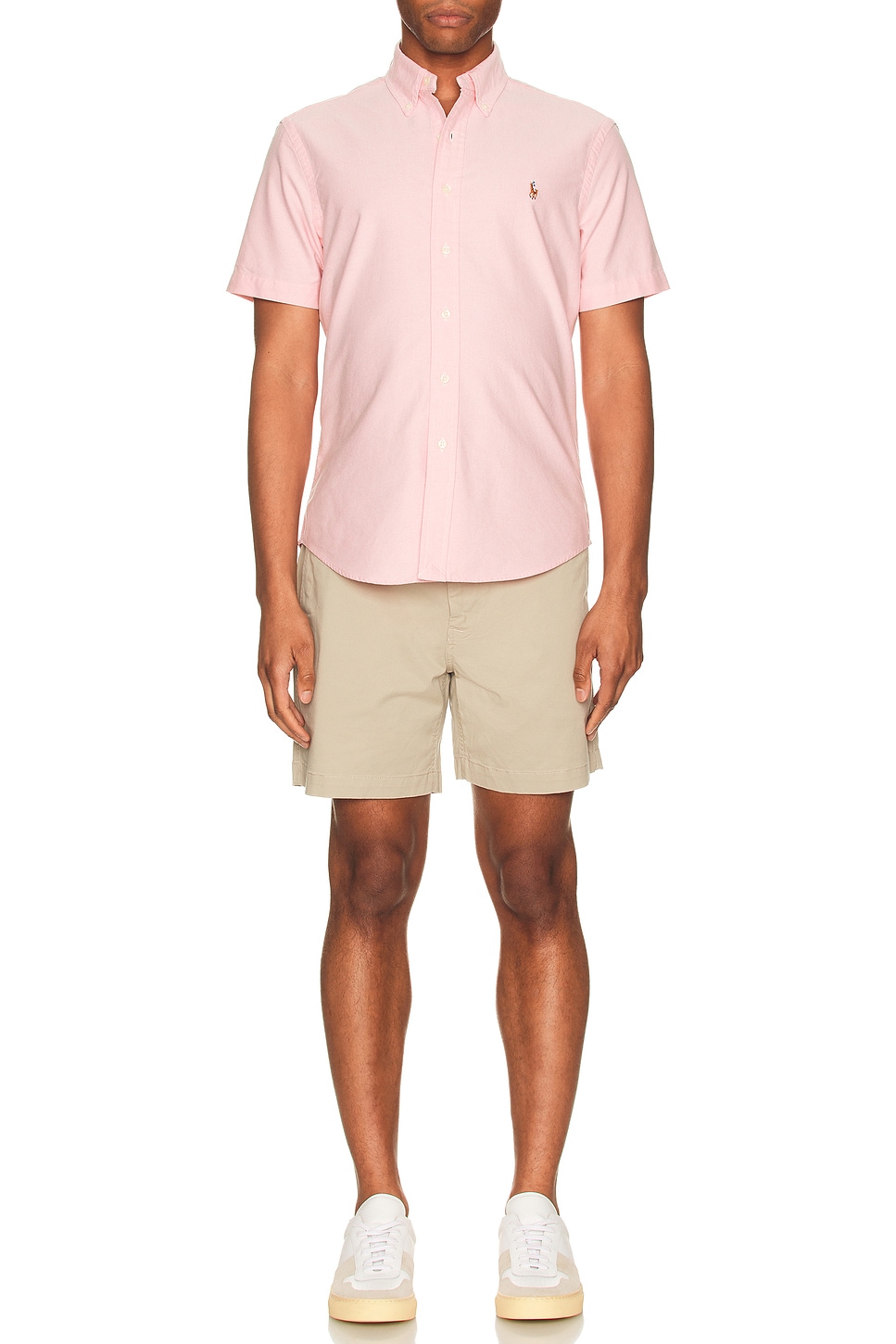 Image 1 of Polo Ralph Lauren Oxford Short Sleeve Shirt in Pink