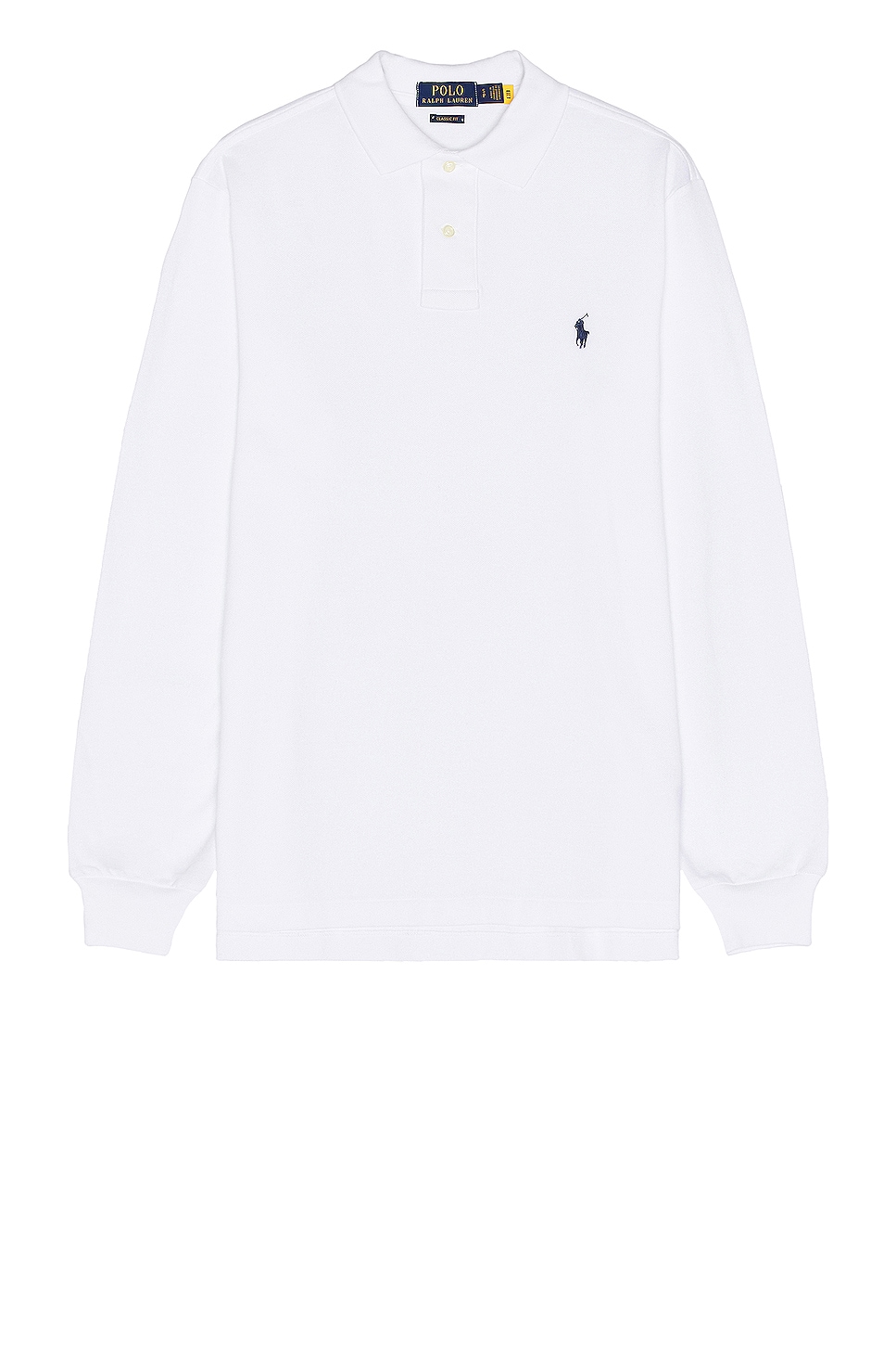 Image 1 of Polo Ralph Lauren Long Sleeve Polo in White