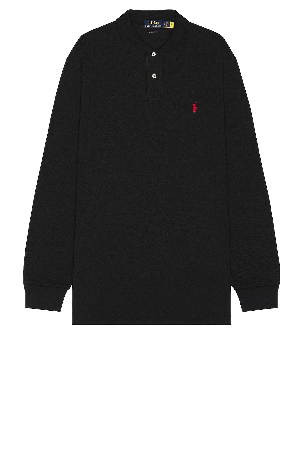 Image 1 of Polo Ralph Lauren Long Sleeve Polo in Polo Black
