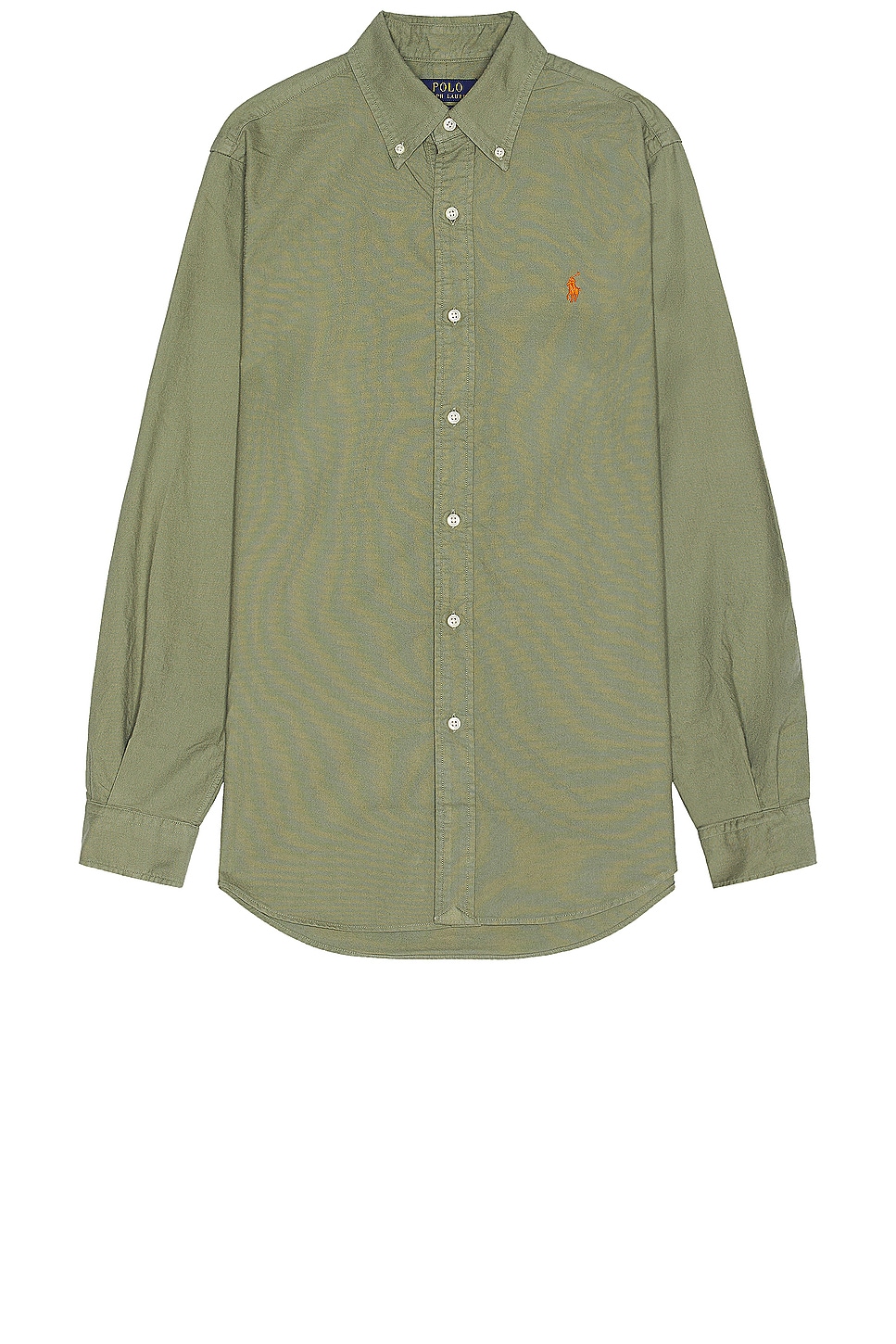 Image 1 of Polo Ralph Lauren Long Sleeve Oxford Classic Shirt in Sage Green