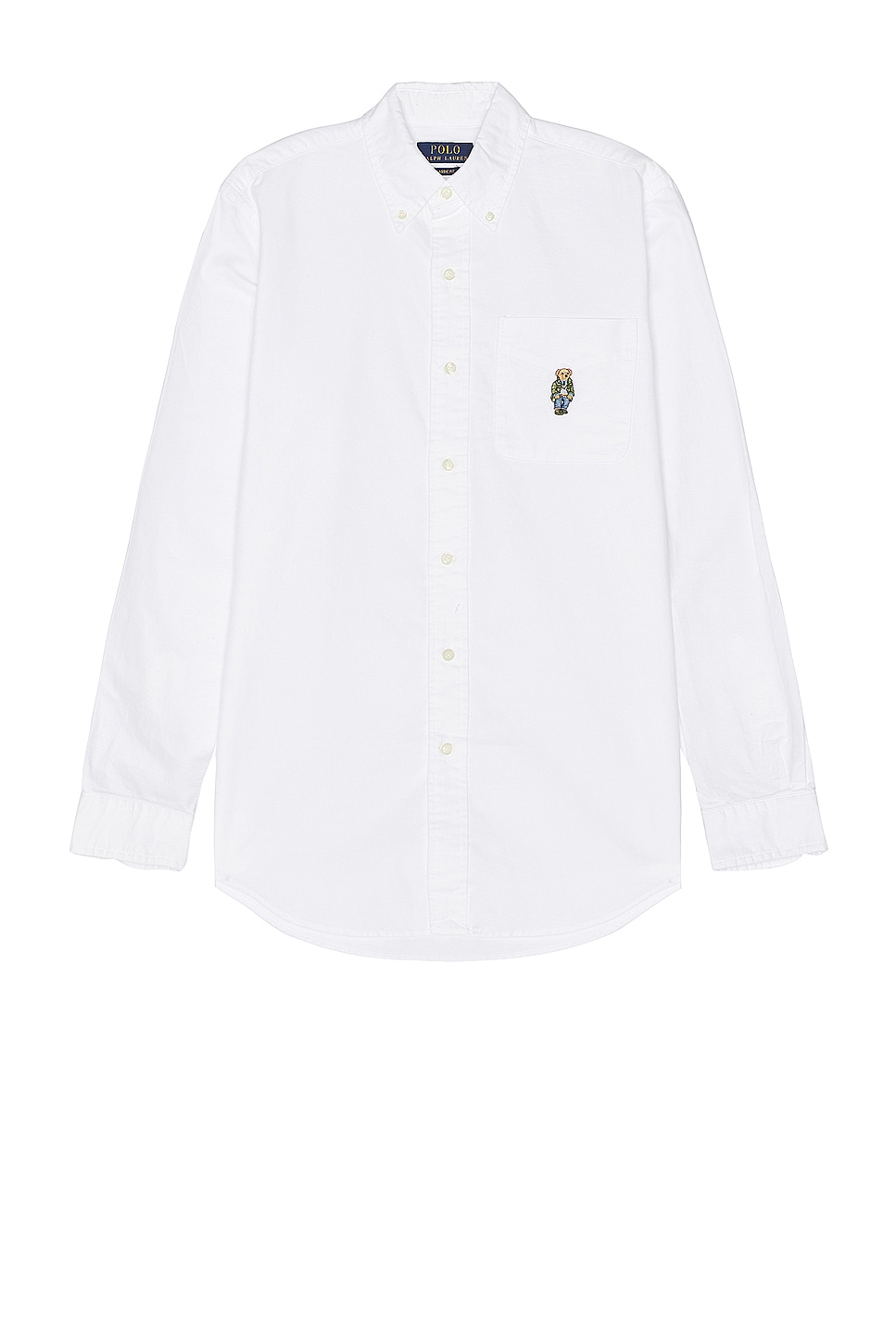 Image 1 of Polo Ralph Lauren Longsleeve Bear Sport Shirt in White