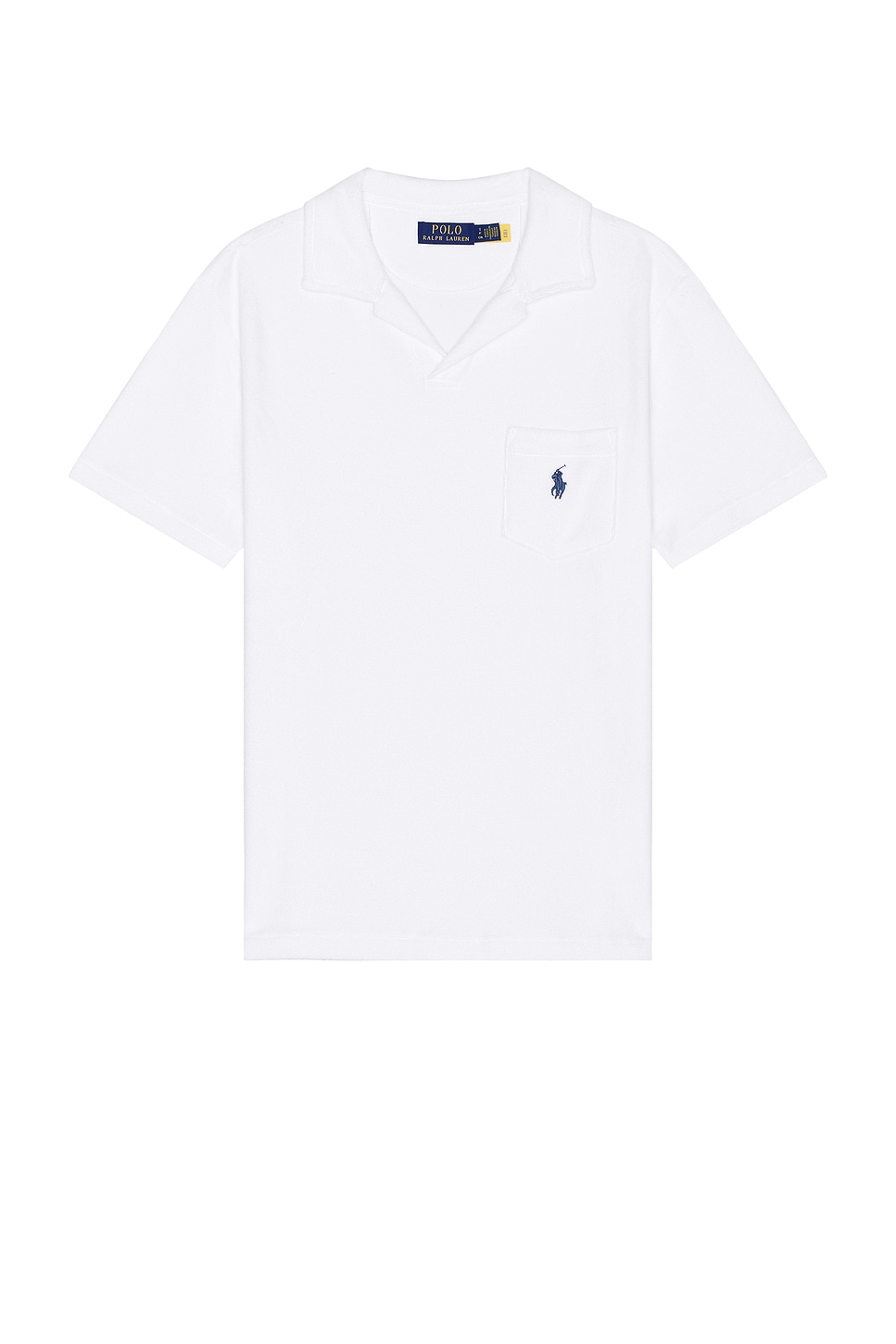 Image 1 of Polo Ralph Lauren Terry Knit Shirt in White