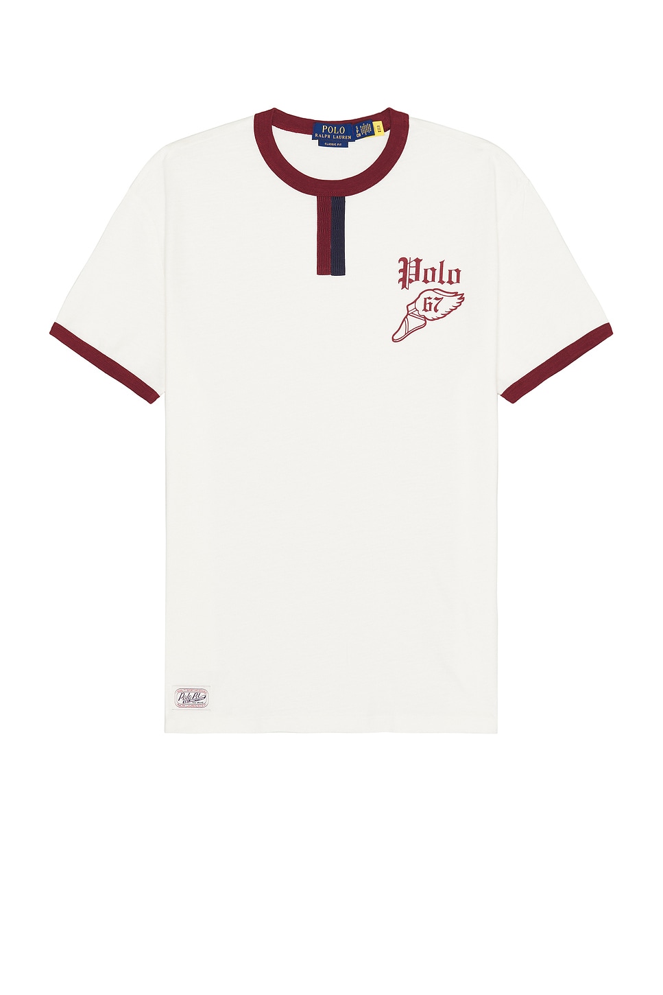 Shop Polo Ralph Lauren Athletic Club Tee In Nevis & Red Carpet