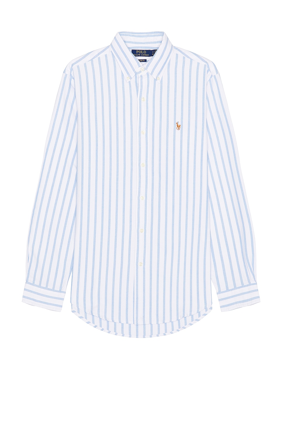 Image 1 of Polo Ralph Lauren Oxford Shirt in White & Blue