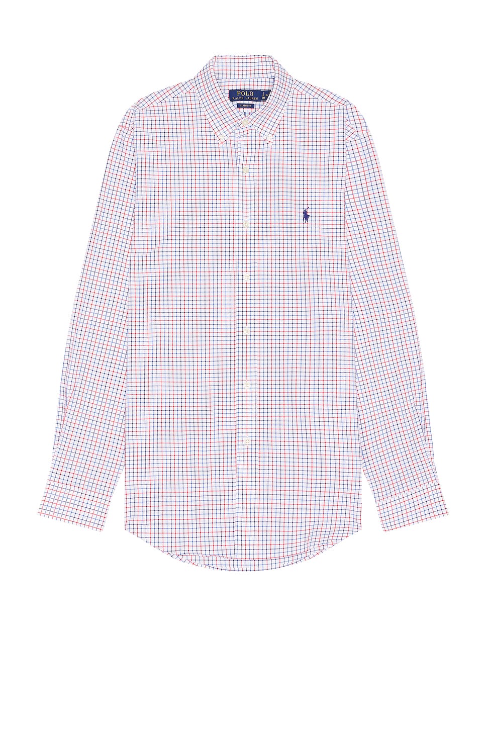 Image 1 of Polo Ralph Lauren Poplin Shirt in Blue & Red Multi