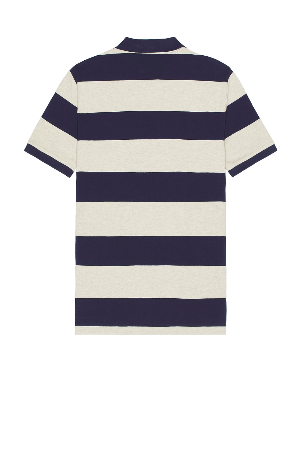 Shop Polo Ralph Lauren Animated Mesh Polo In Light Vintage Heather & Spring Navy