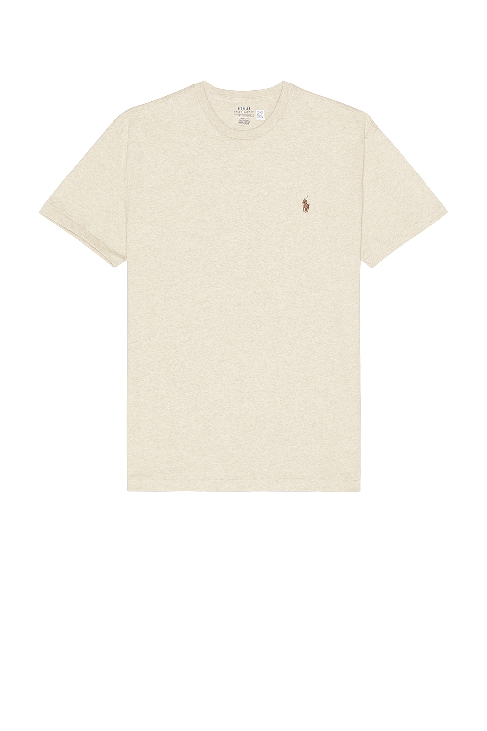 Shop Polo Ralph Lauren Short Sleeve Solid Tee In Expedition Dune Heather