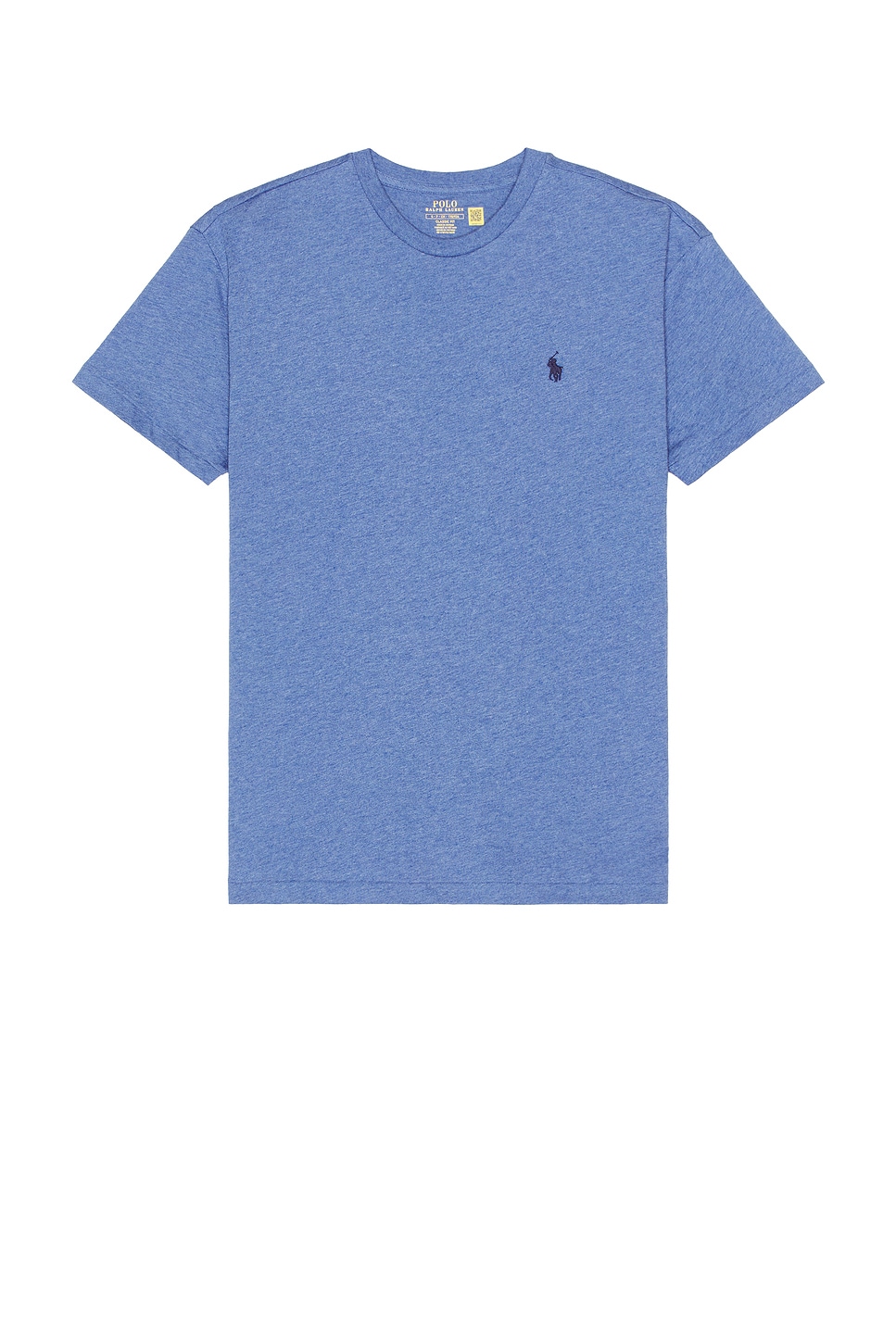 Shop Polo Ralph Lauren Short Sleeve Solid Tee In Faded Royal Heather