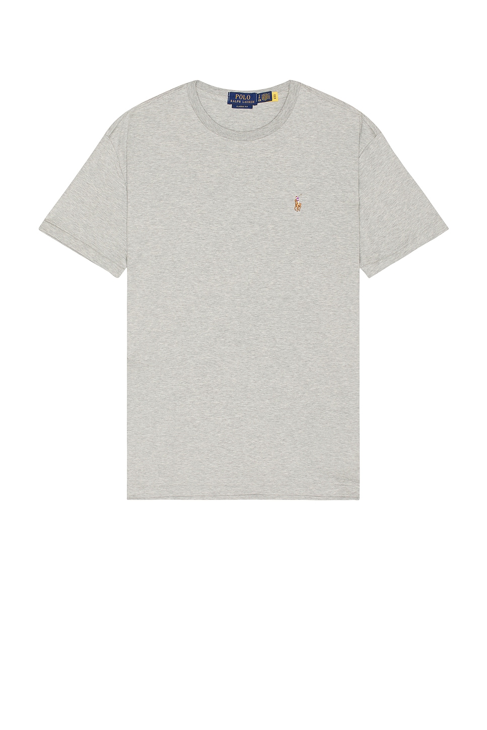 Shop Polo Ralph Lauren Classic Soft Touch Tee In Andover Heather