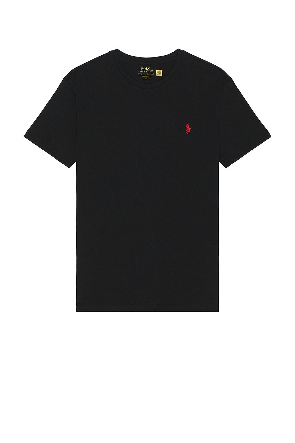 Polo Ralph Lauren Logo Embroidered Regular T-shirt In Rl Black