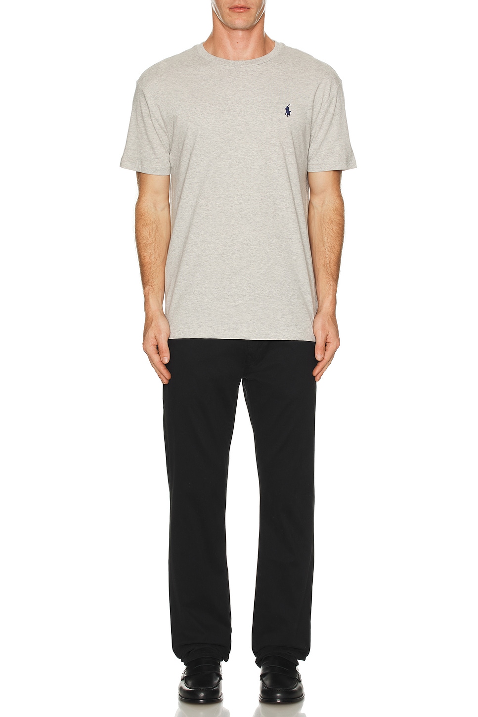 Image 1 of Polo Ralph Lauren Short Sleeve Crewneck T-Shirt in Taylor Heather
