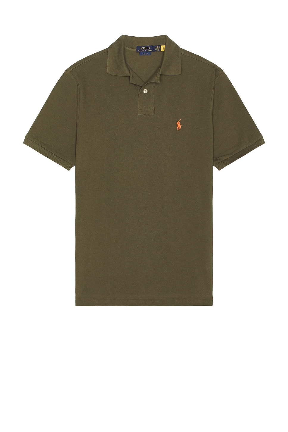 Image 1 of Polo Ralph Lauren Mesh Short Sleeve Polo in Canopy Olive