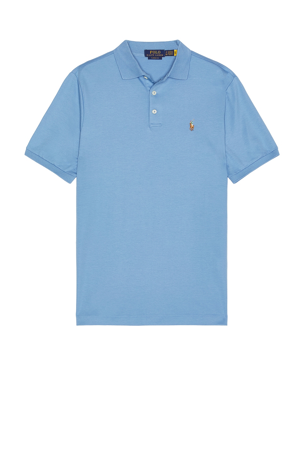 Image 1 of Polo Ralph Lauren Soft Touch Polo in Sky Blue
