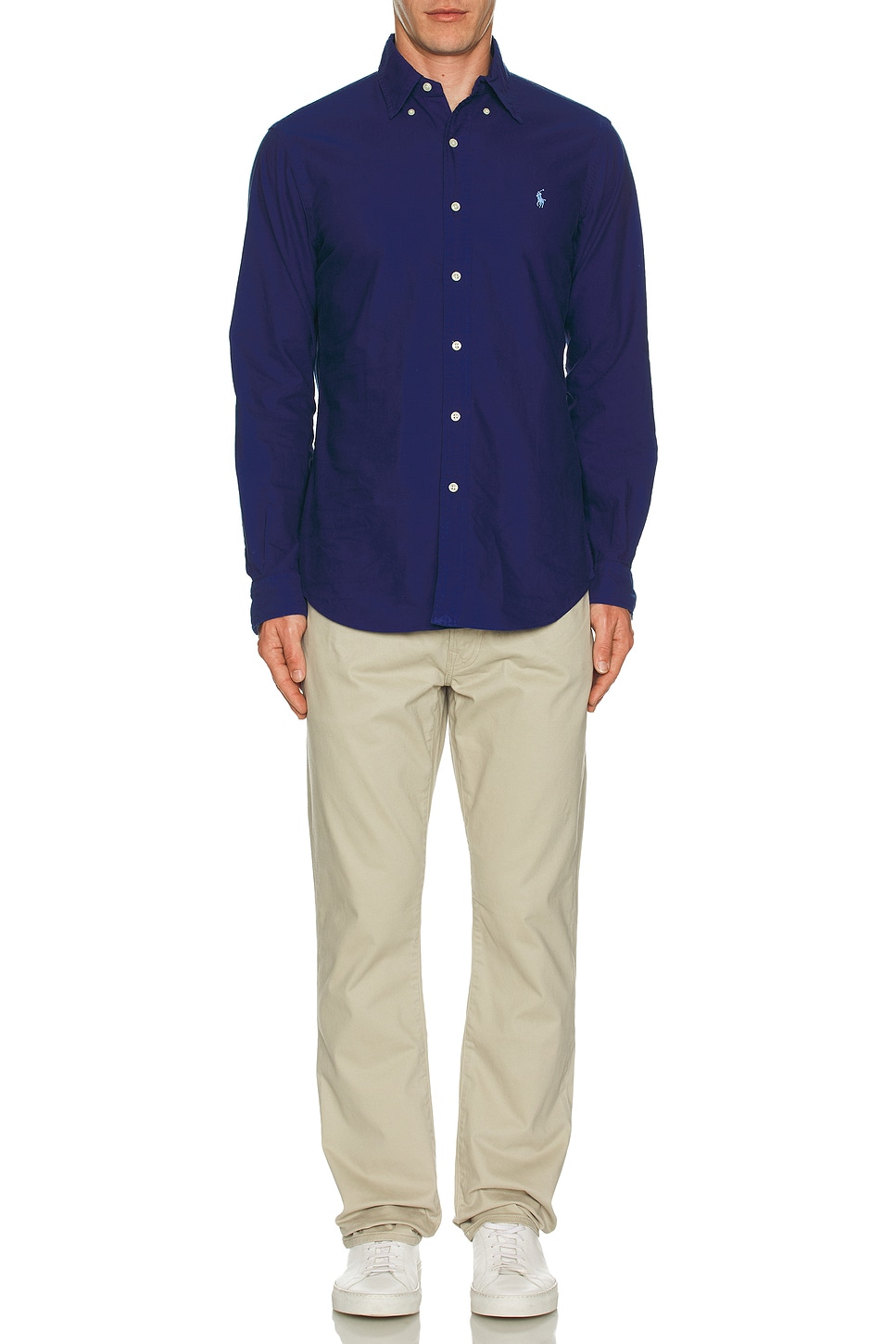 Image 1 of Polo Ralph Lauren Oxford Sport Shirt in Chalet Blue