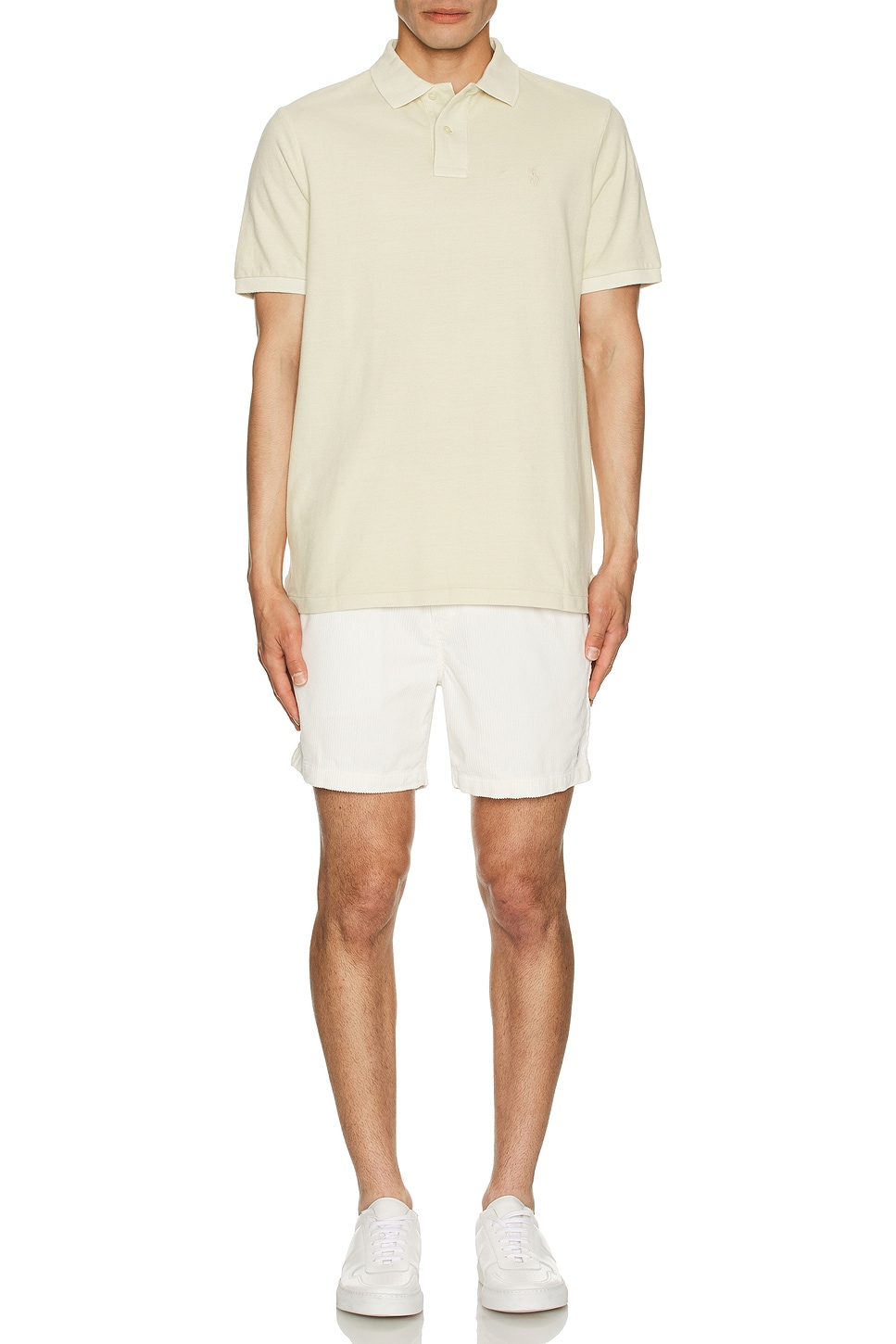 Image 1 of Polo Ralph Lauren Mineral Dyed Mesh Polo in Natural