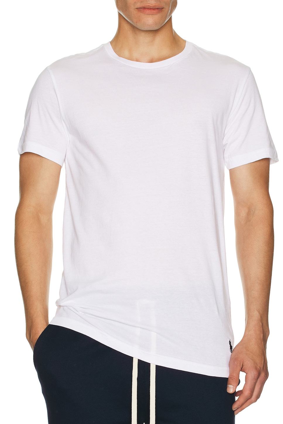 Image 1 of Polo Ralph Lauren Slim Fit Cotton 3 Pack Undershirt in White