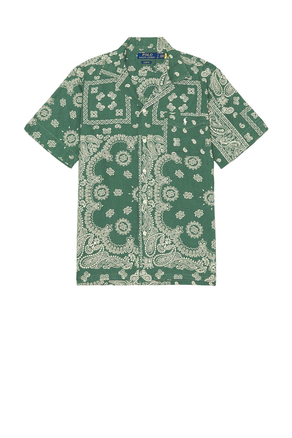 Image 1 of Polo Ralph Lauren Short Sleeve Sport Shirt in Patchwork Bandana