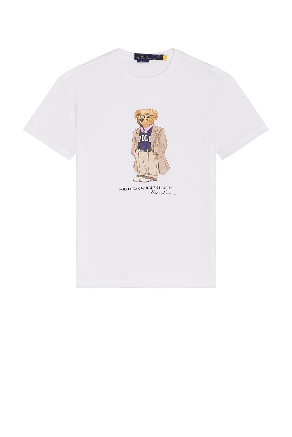 Image 1 of Polo Ralph Lauren Cotton Mesh Novelty T-Shirt in White