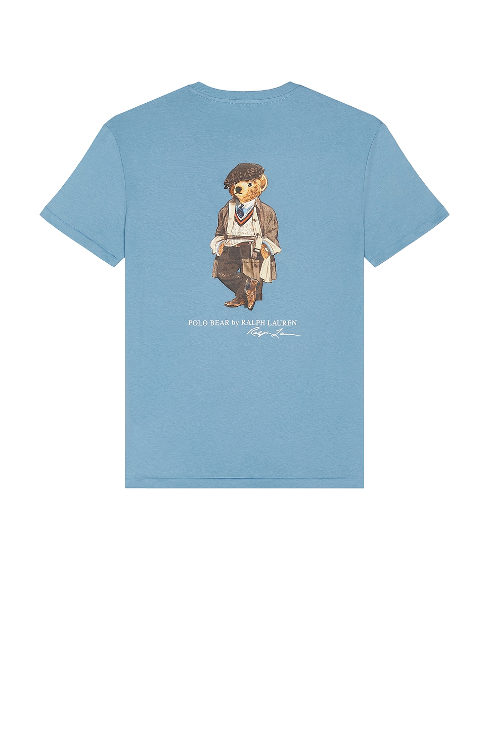 Image 1 of Polo Ralph Lauren Short Sleeve Graphic Heritage Bear T-Shirt in Hatteras Blue