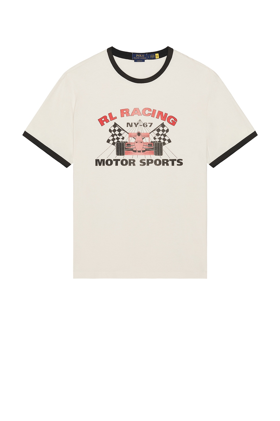 Image 1 of Polo Ralph Lauren RL Racing Short Sleeve T-Shirt in Nevis