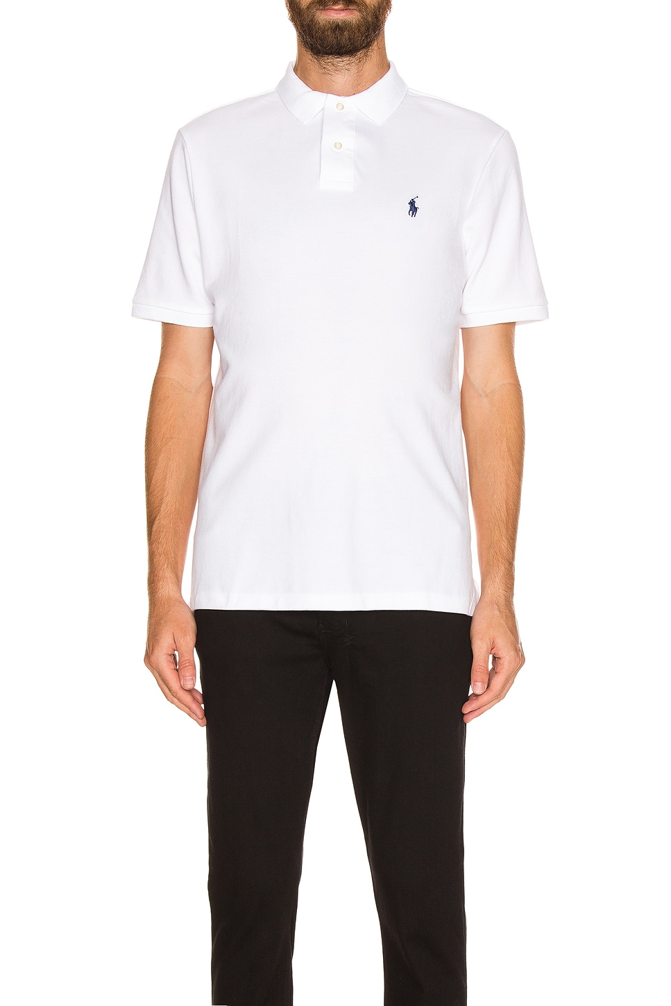 Image 1 of Polo Ralph Lauren Classic Fit Mesh Polo in White