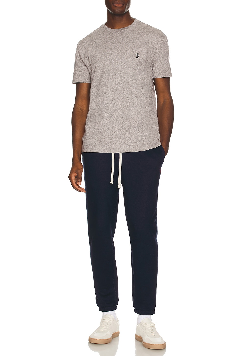 Image 1 of Polo Ralph Lauren Short Sleeve Pocket T-Shirt in Dark Vintage Heather