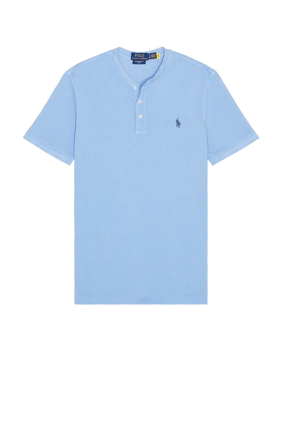 Polo Ralph Lauren Short Sleeve Garment Dyed Featherweight Mesh Henley T-Shirt | Thumbnail 4 Polo Ralph Lauren Short Sleeve Garment Dyed Featherweight Mesh Henley T-Shirt | Thumbnail 4