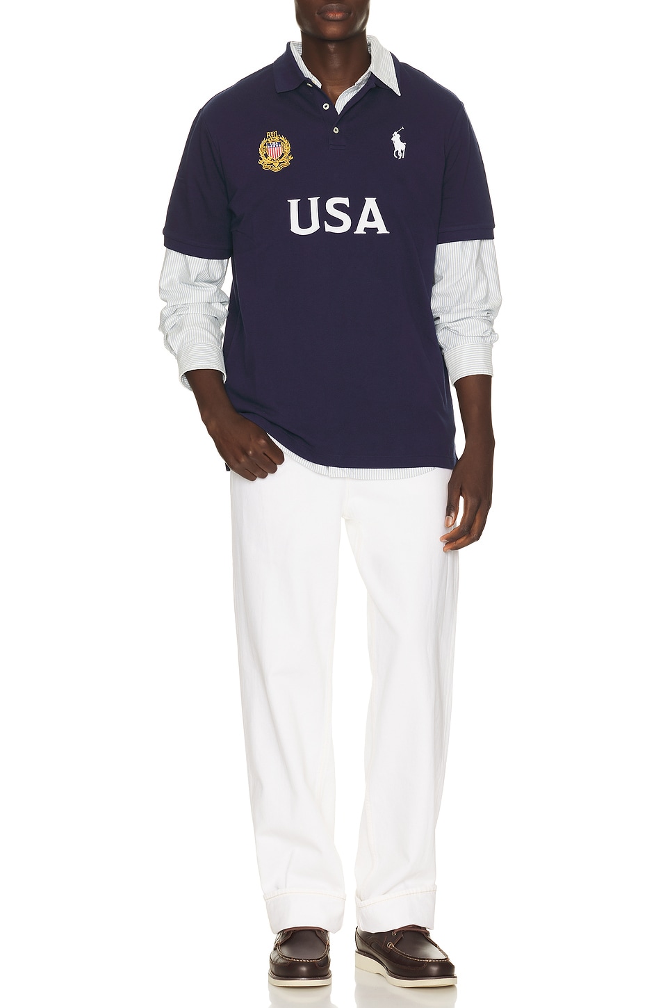 Polo Ralph Lauren Short Sleeve USA Mesh Polo | Thumbnail 3 Polo Ralph Lauren Short Sleeve USA Mesh Polo | Thumbnail 3