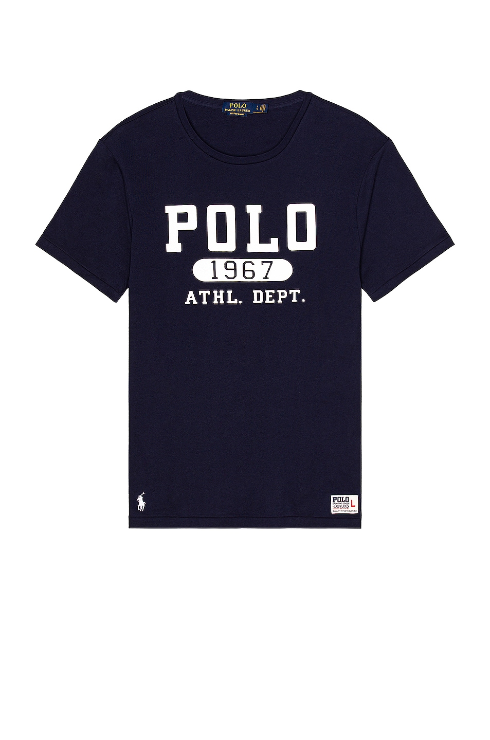 Image 1 of Polo Ralph Lauren Graphic Tee in Cruise Navy