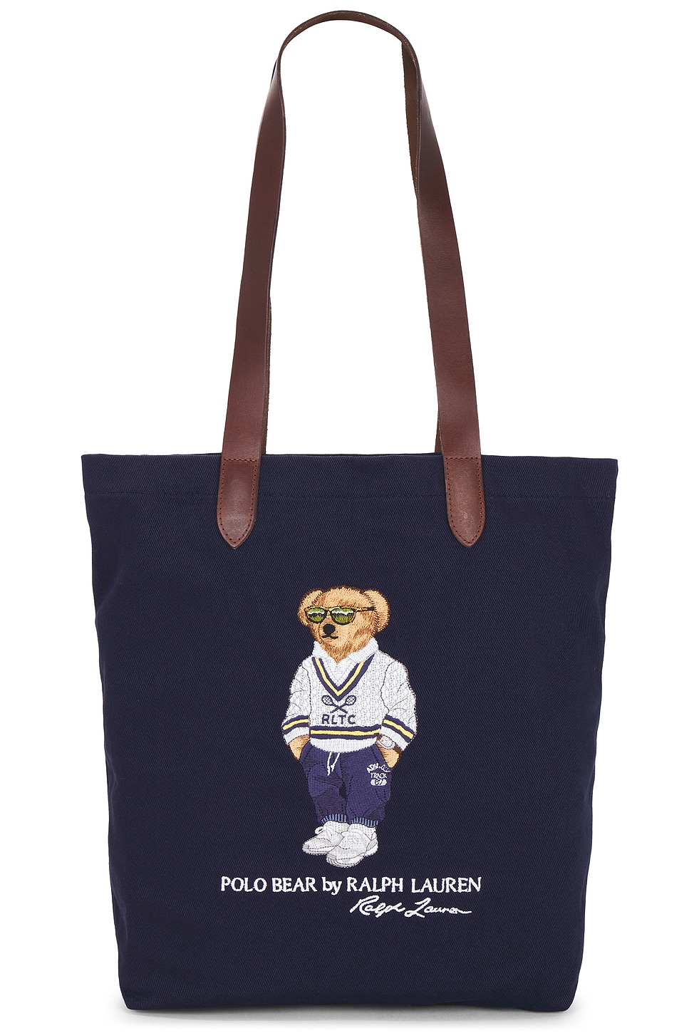 Canvas Bear Tote in Navy