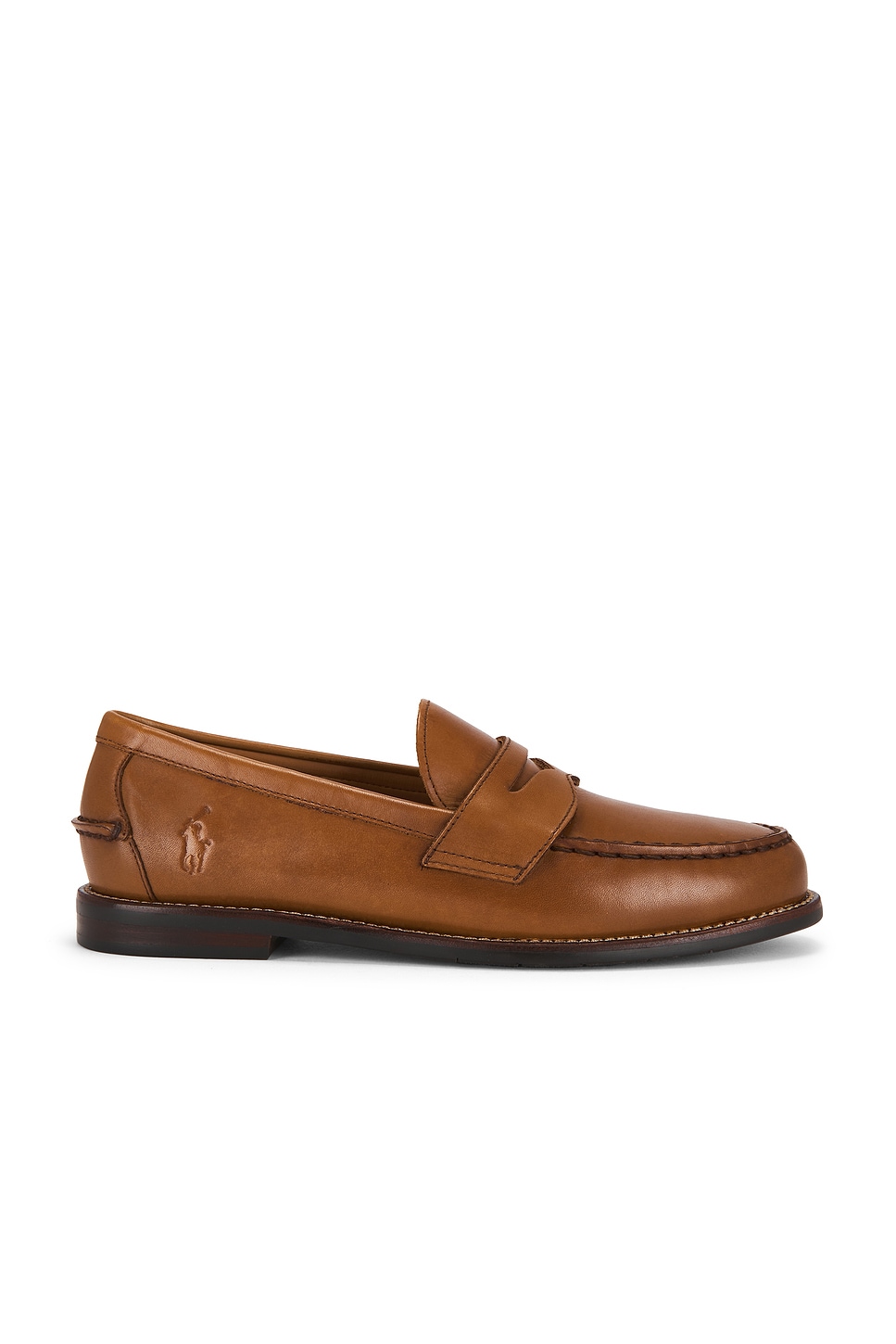 Image 1 of Polo Ralph Lauren Alston Leather Penny Loafer in Tan