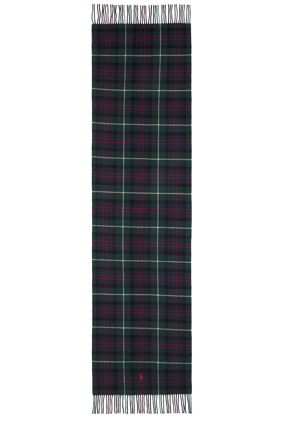 Shop Polo Ralph Lauren Plaid Twill Scarf In Navy Plaid