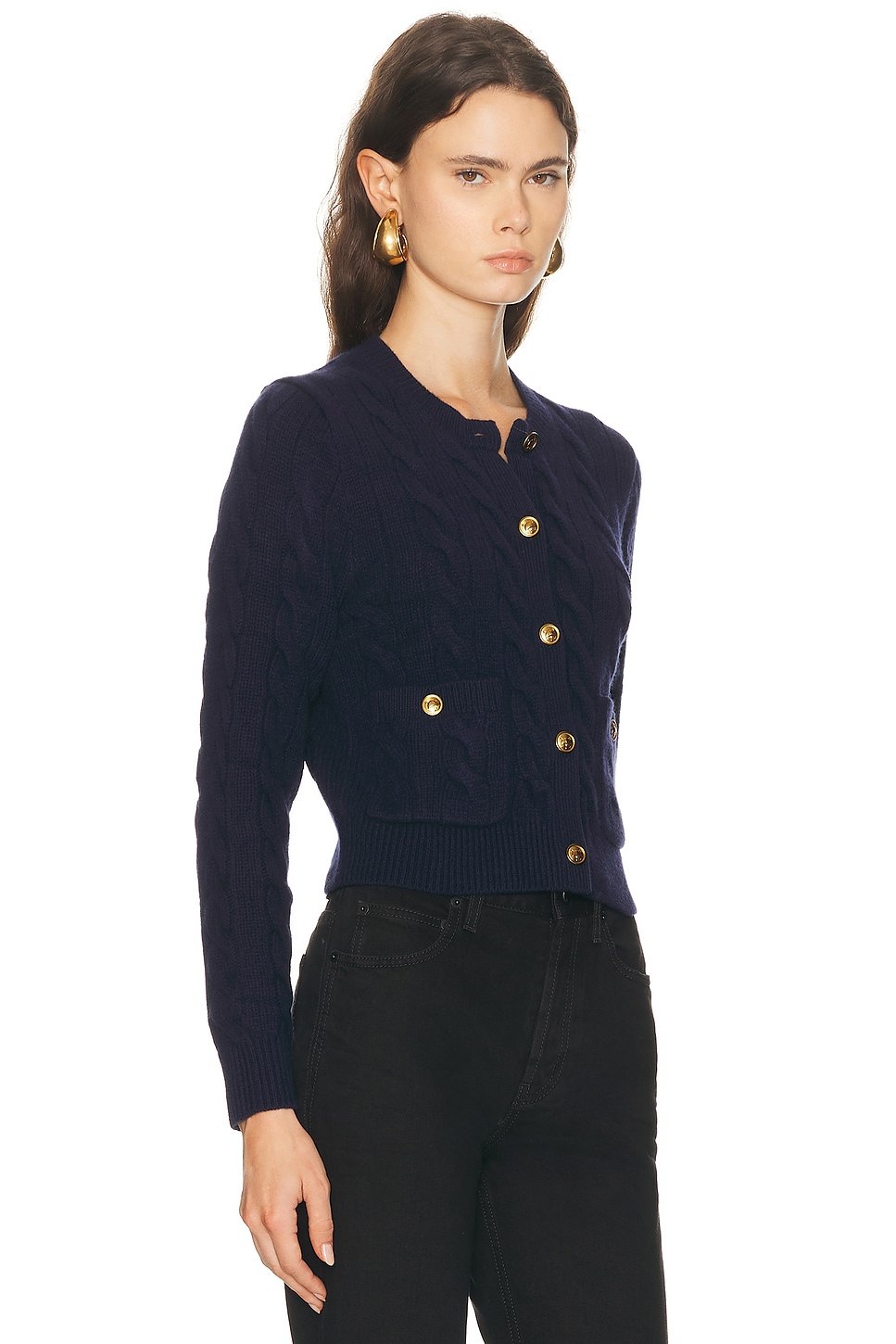 Polo Ralph Lauren Crewneck Cardigan In Blue