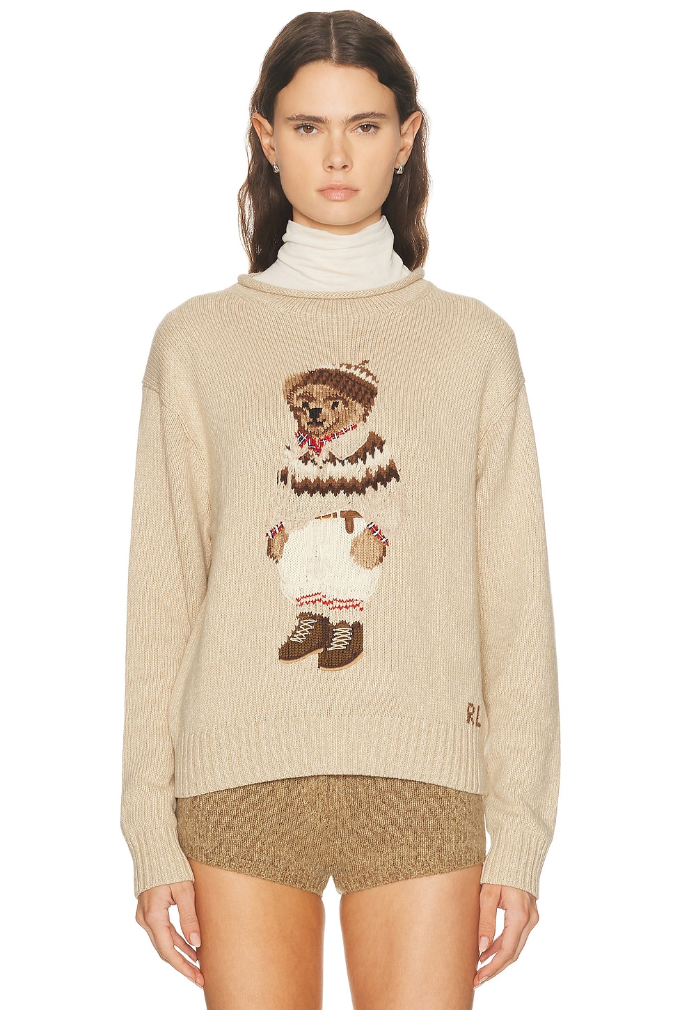 Polo Ralph Lauren Crewneck Sweater In Neutral