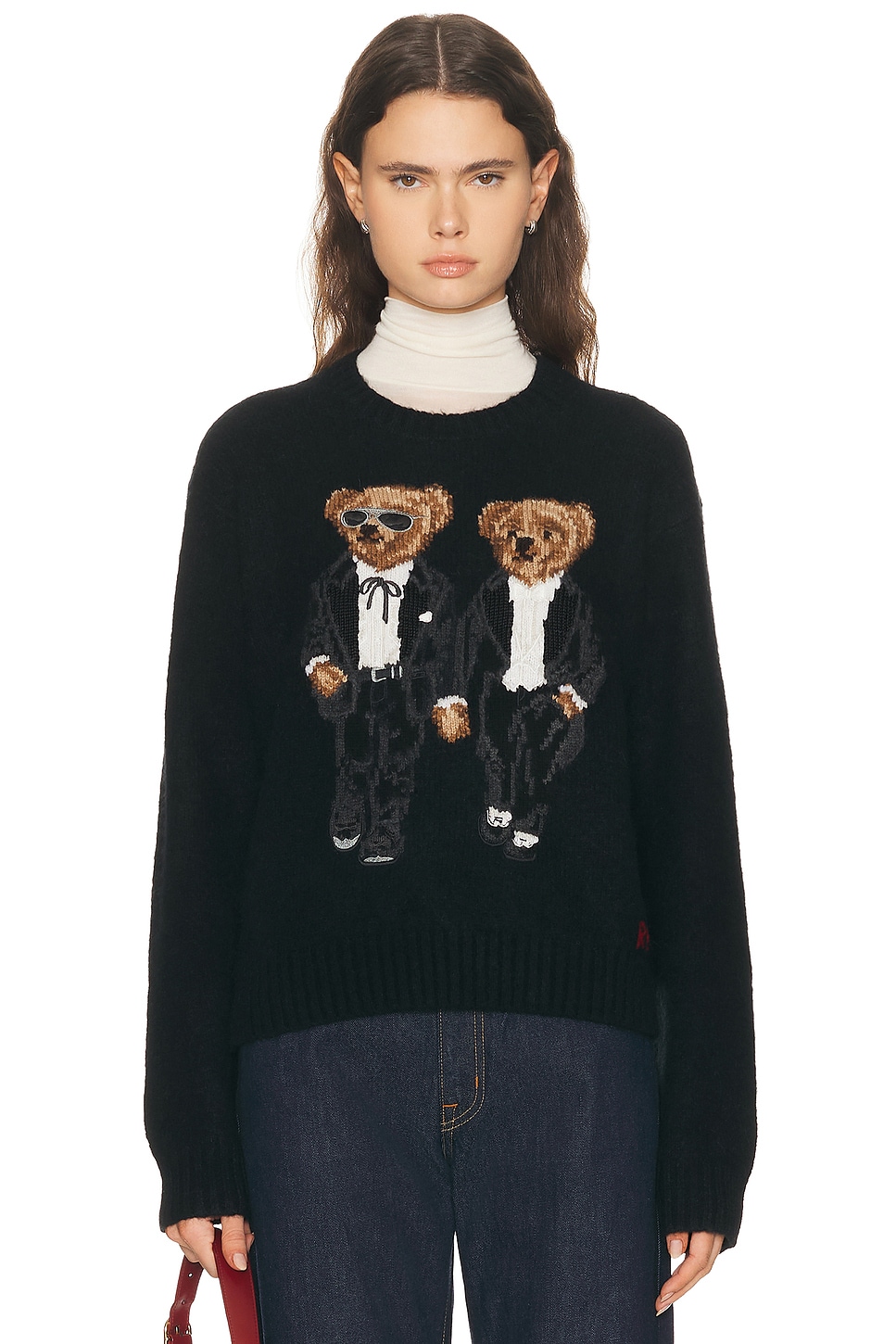 Image 1 of Polo Ralph Lauren Crewneck Sweater in Polo Black Multi