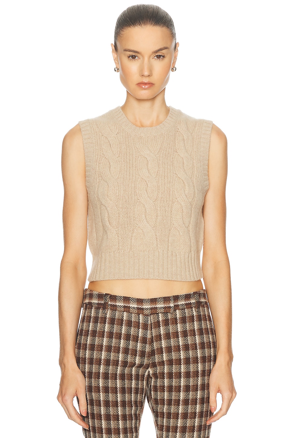 Image 1 of Polo Ralph Lauren Sleeveless Sweater in Oatmeal Melange