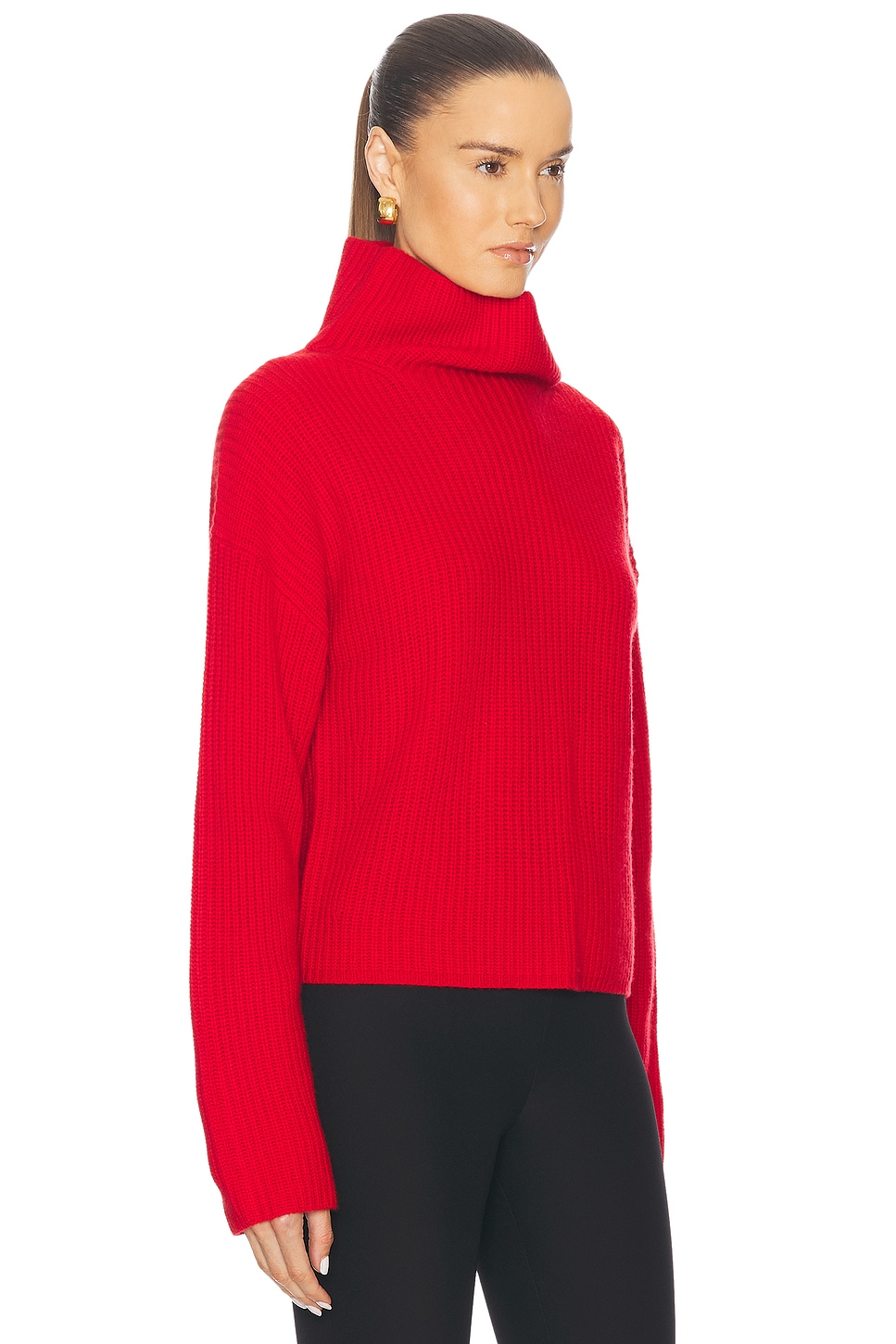 Shop Polo Ralph Lauren Long Sleeve Turtleneck Sweater In Fall Red