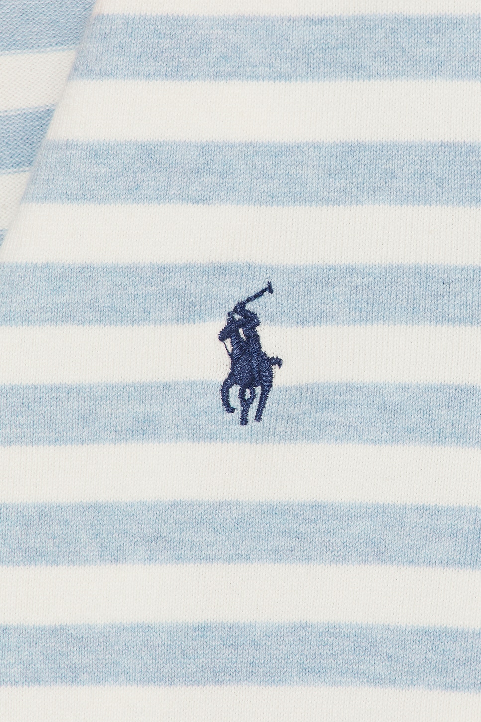 Image 5 of Polo Ralph Lauren Crew Neck Cardigan in Pond Blue Heather & Deckwash White