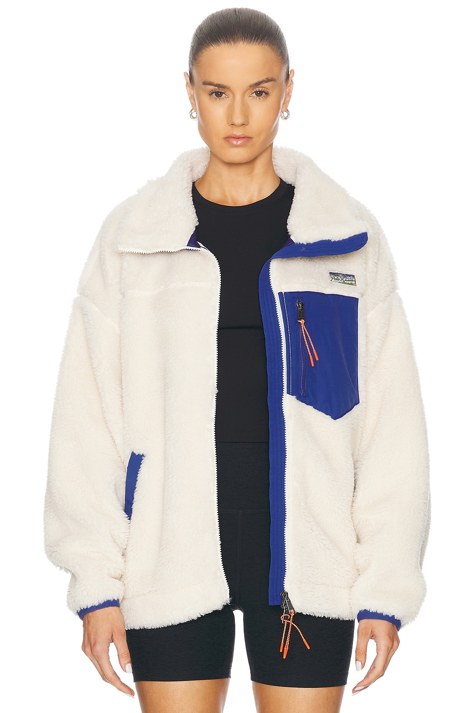 Image 1 of Polo Ralph Lauren Fleece Full Zip Jacket in Winter Cream