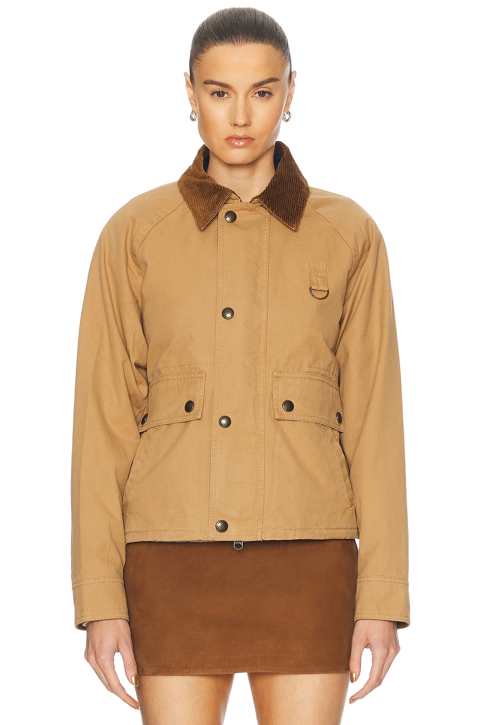 Polo Ralph Lauren Cropped Utility Jacket In Berkshire Tan